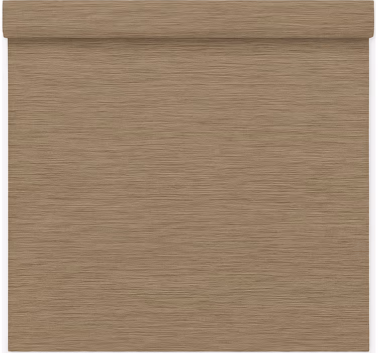 Cortina roller living comedor tela marrón minimalista - TenVinilo