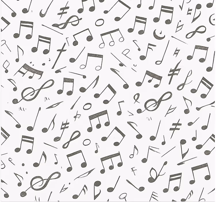 Cortina roller juvenil patrón de notas musicales - TenVinilo
