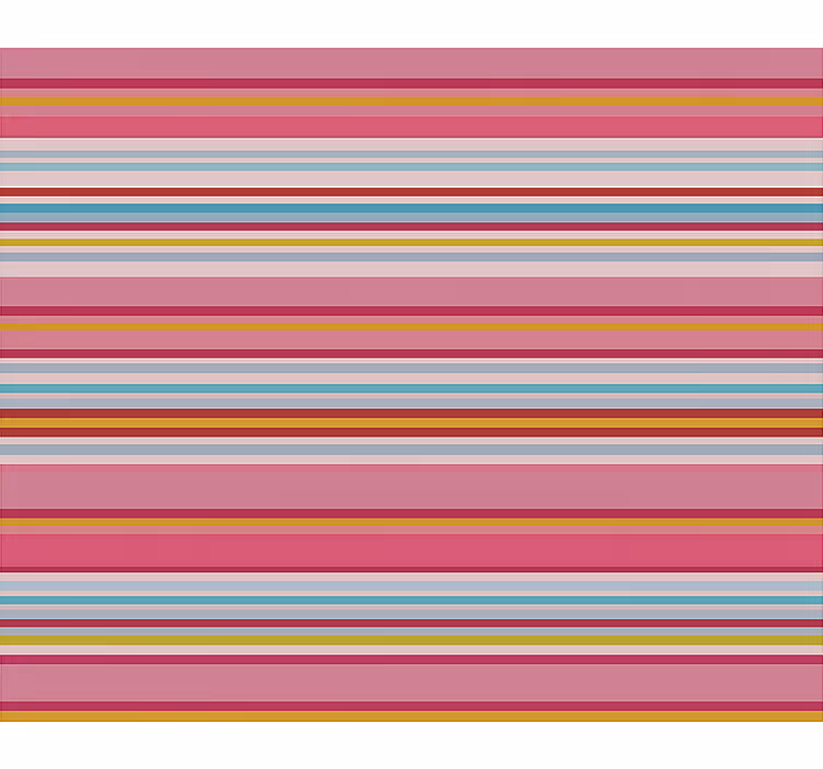 Cortina roller juvenil patrón de rayas multicolores - TenVinilo