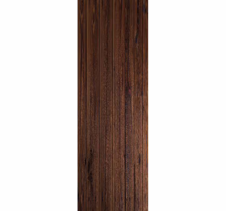 Cortina roller despacho tablones de madera rústica marrón - TenVinilo