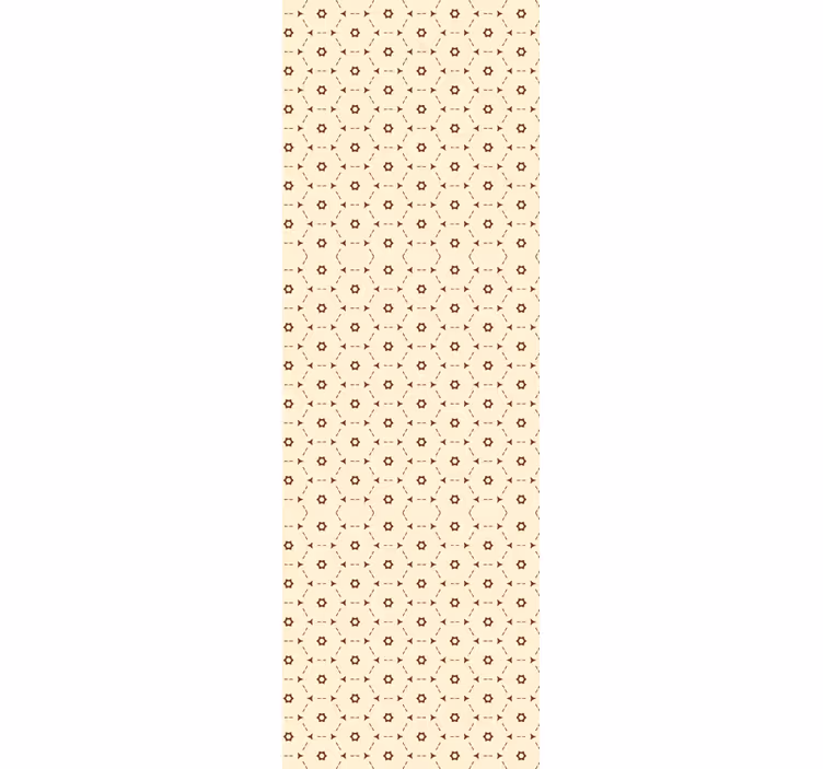 Cortina roller despacho patrón hexagonal abstracto - TenVinilo