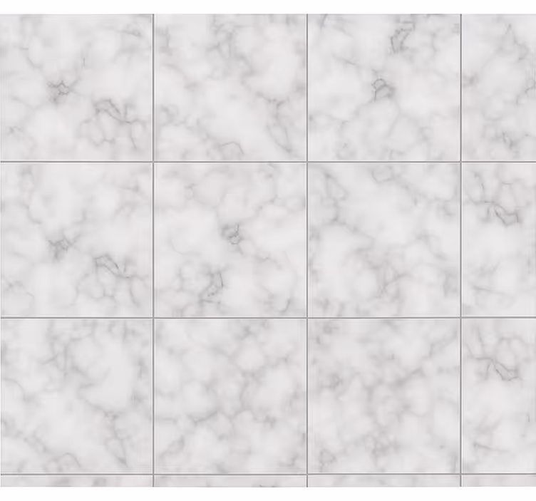 Cortina roller cocina azulejo cuadrado blanco mármol - TenVinilo