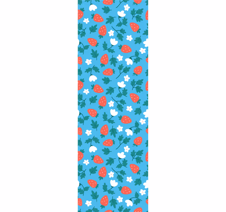 Cortina roller cocina estampado de frutas y flores - TenVinilo