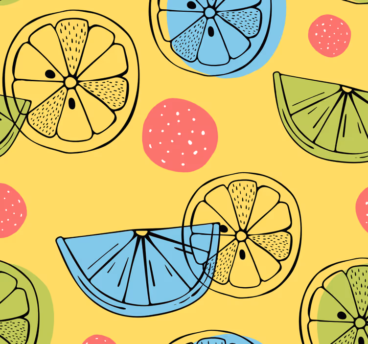 Cortina roller cocina frutas cítricas - TenVinilo