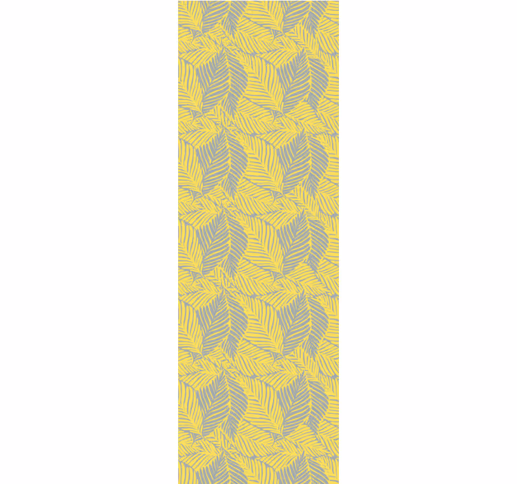 Cortina roller comedor hojas tropicales pantone - TenVinilo