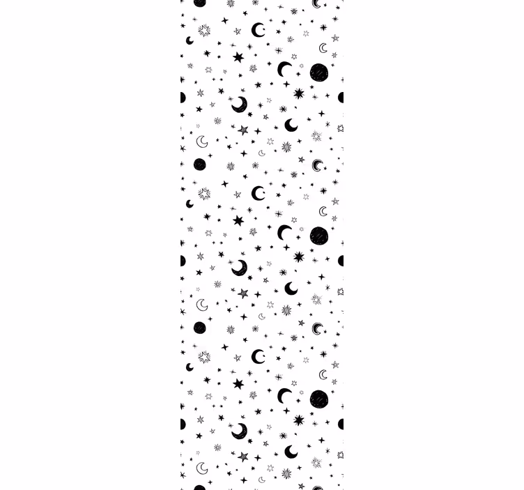 Cortina roller infantil espacio exterior con estrellas - TenVinilo