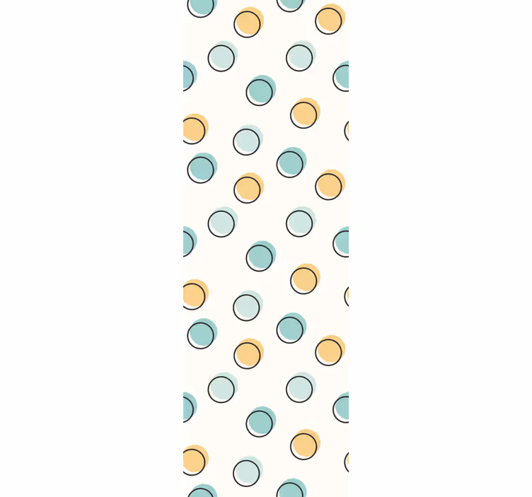 Cortina roller infantil lunares de colores - TenVinilo