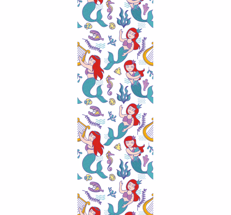Cortina roller infantil sirena ariel sonriendo - TenVinilo