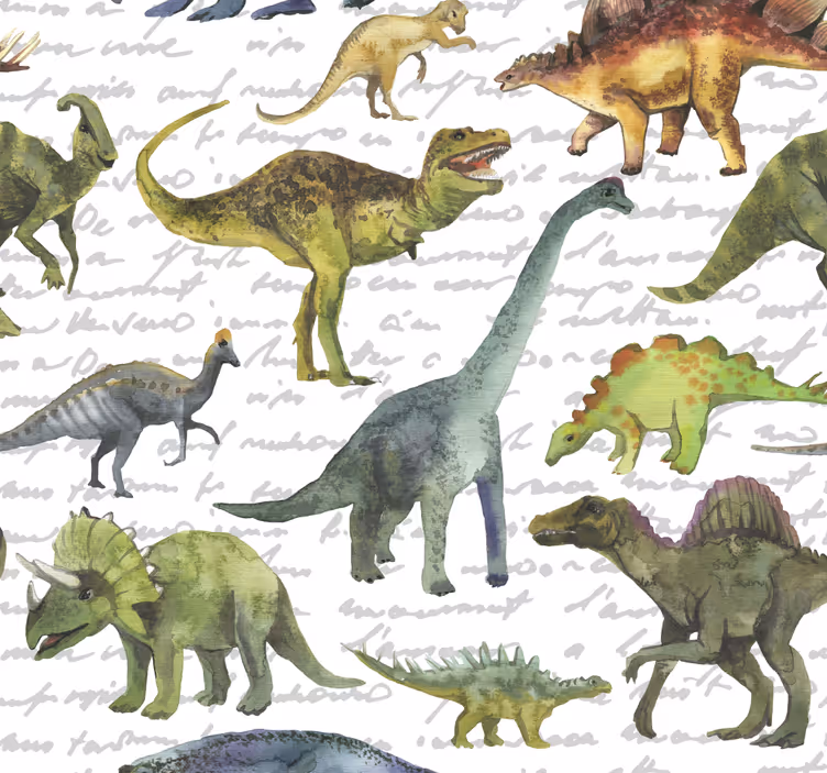 Cortina roller infantil dinosaurios realistas - TenVinilo