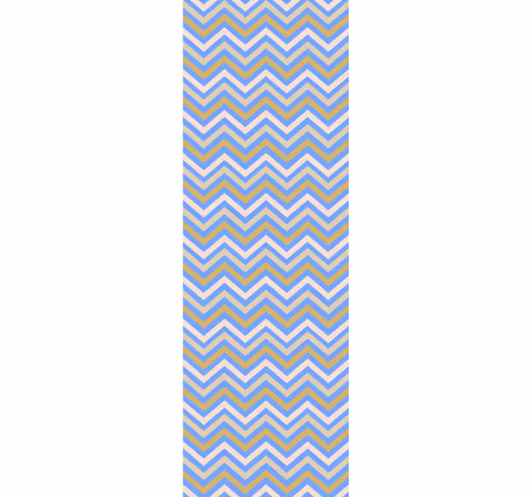 Cortina roller juvenil zigzag a rayas colores - TenVinilo