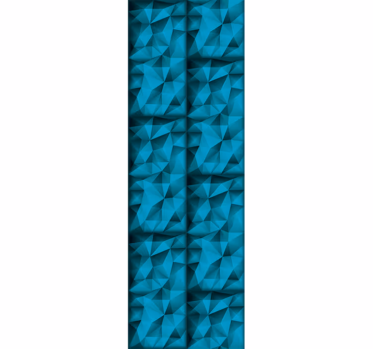Cortina roller moderno profundidades azules 3d - TenVinilo