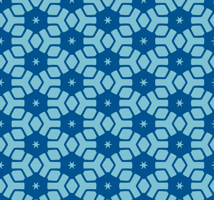 Cortina roller baño azulejos azules - TenVinilo