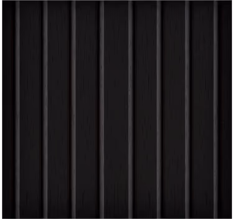 Cortina roller elegante panel negro rústico - TenVinilo