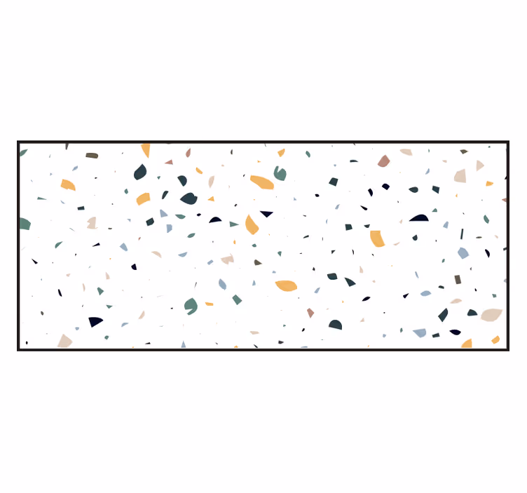 Cortina roller blanca terrazzo blanco - TenVinilo