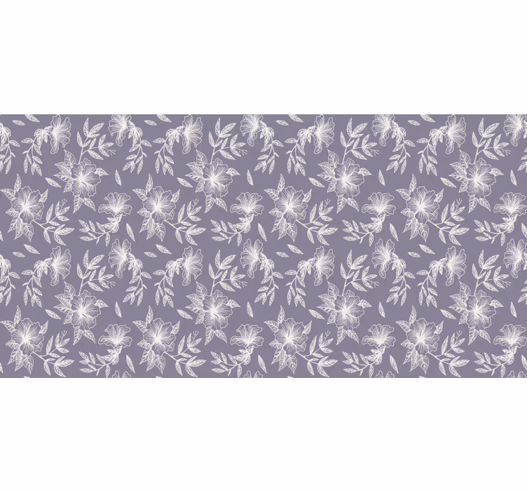 Cortina roller morada floral lila - TenVinilo