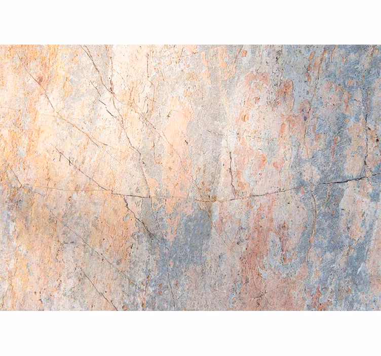 Cortina roller living comedor mural de mármol blush - TenVinilo
