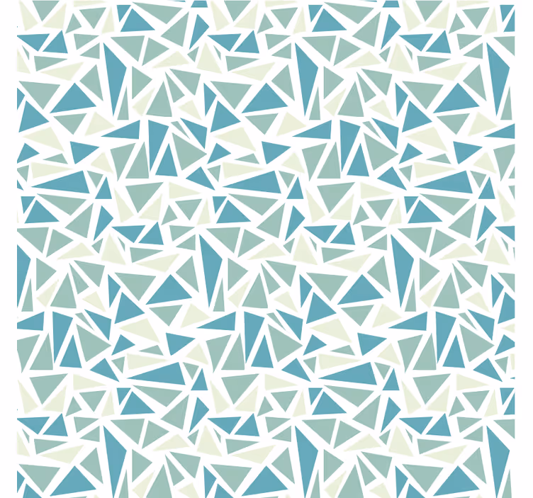 Cortina roller azul mosaico retro verde - TenVinilo