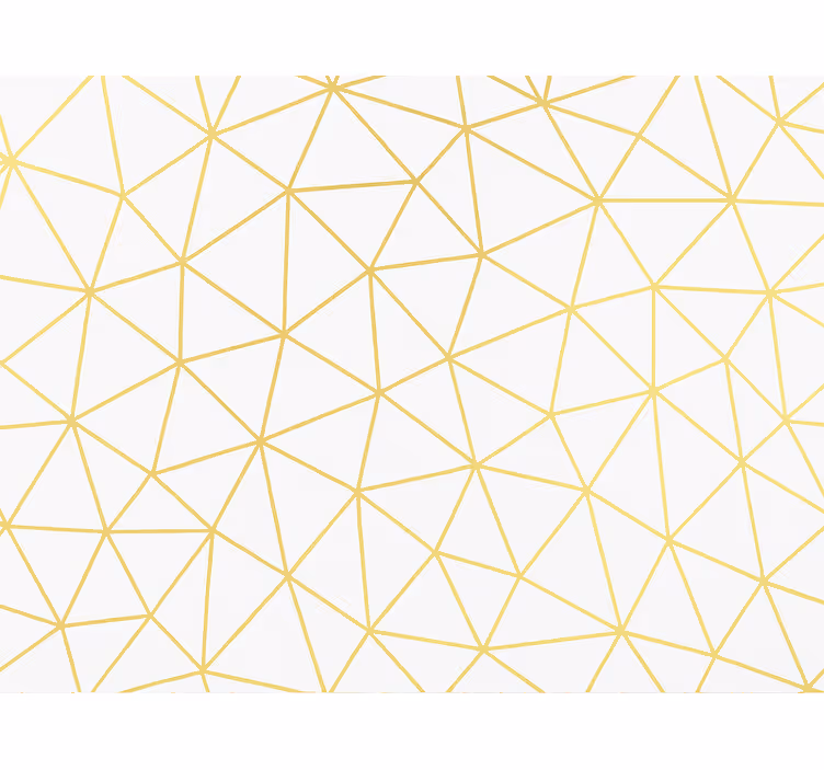 Cortina roller moderno mosaico prismático dorado - TenVinilo