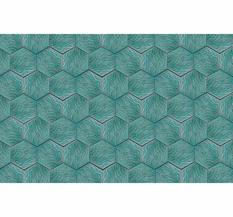 Cortina roller verde panot gaudí verde - TenVinilo