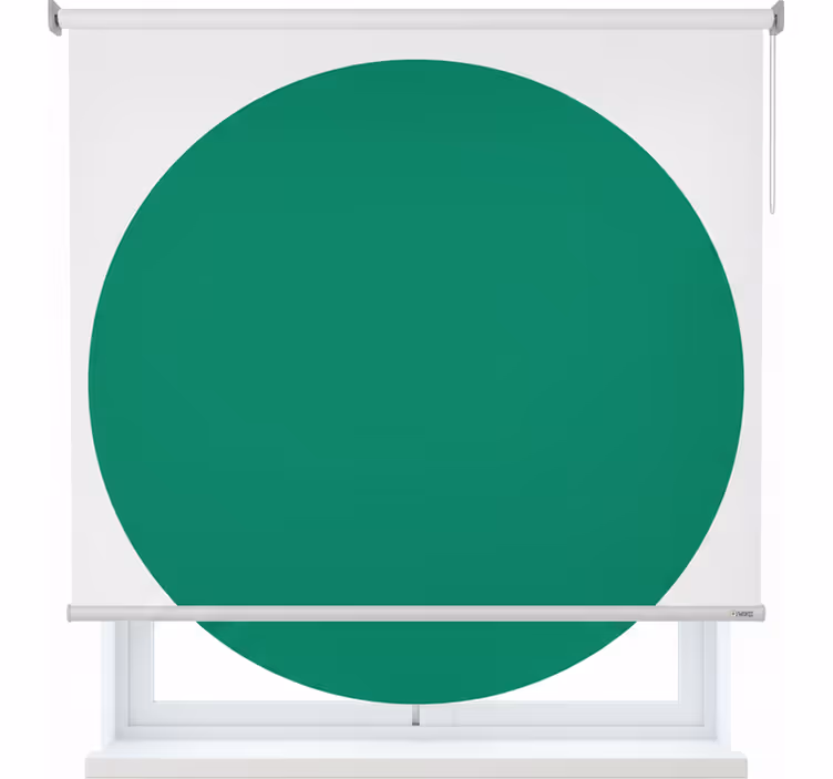 Cortina roller verde esmeralda - TenVinilo