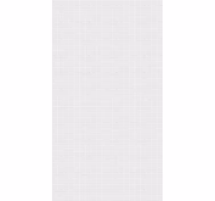 Cortina roller blanca azulejos simples - TenVinilo