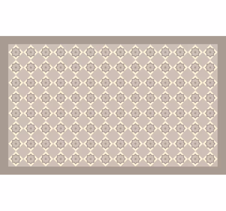 Cortina roller beige azulejos beige cemento - TenVinilo