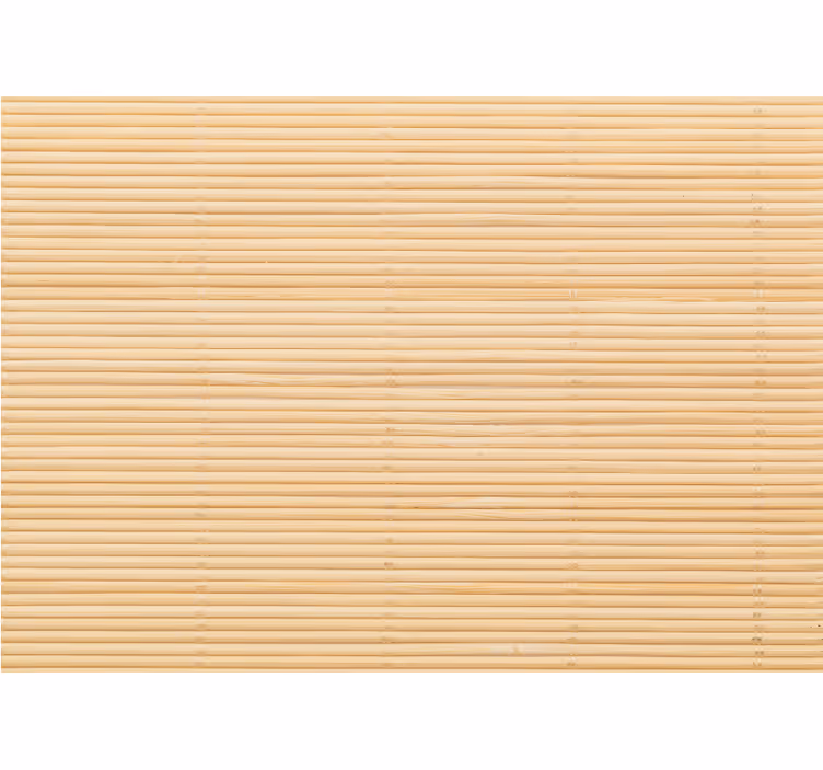 Cortina roller beige con patrón imitación bambú - TenVinilo