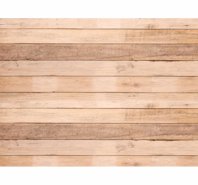 Cortina roller beige con patrón de tablones de madera - TenVinilo