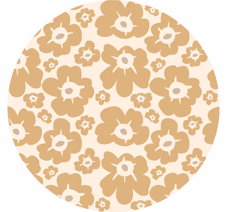 Cortina roller beige amapolas beige - TenVinilo