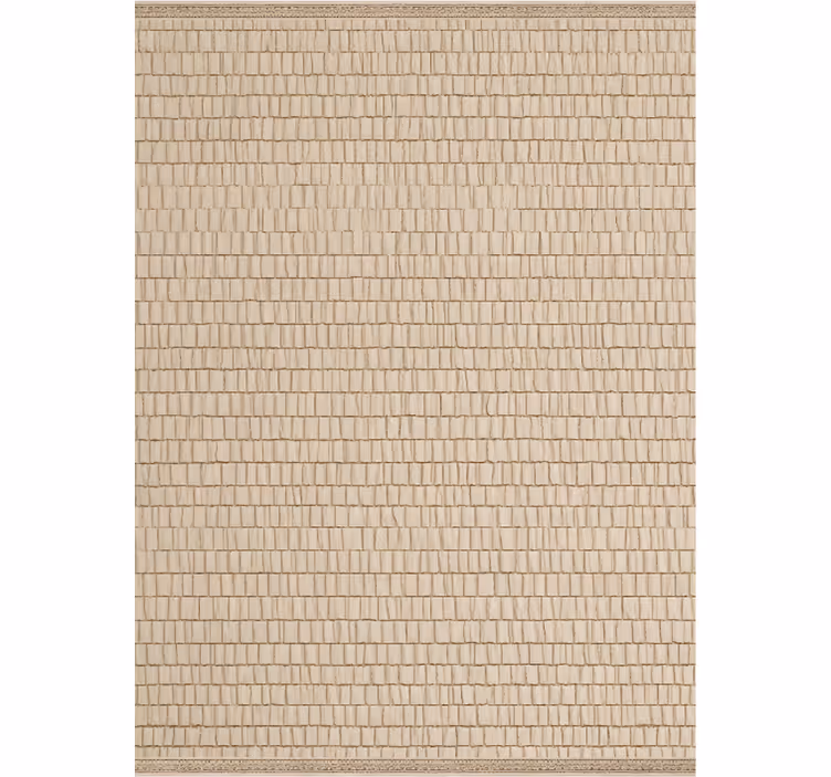 Cortina roller beige textura de ratán tejido - TenVinilo