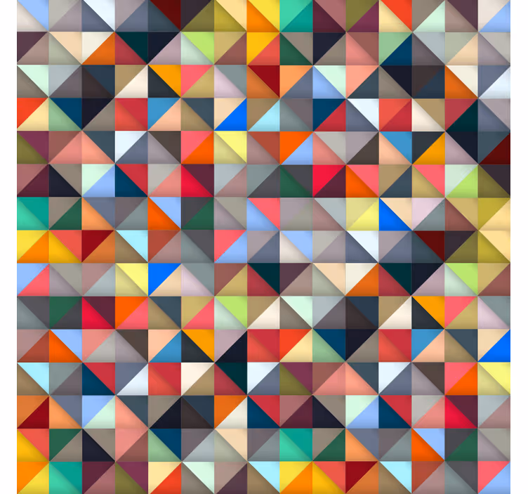 Cortina roller habitación mosaico colorido - TenVinilo