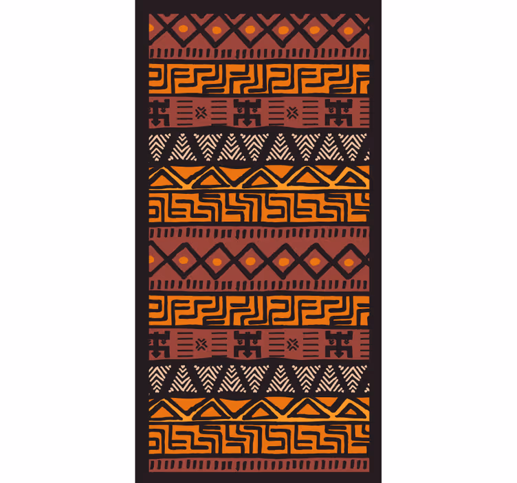 Cortina roller habitación estilo africano - TenVinilo