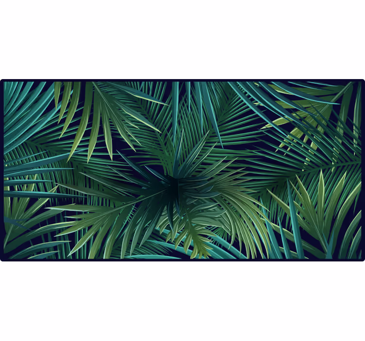 Cortina roller habitación hojas monstera intensas - TenVinilo