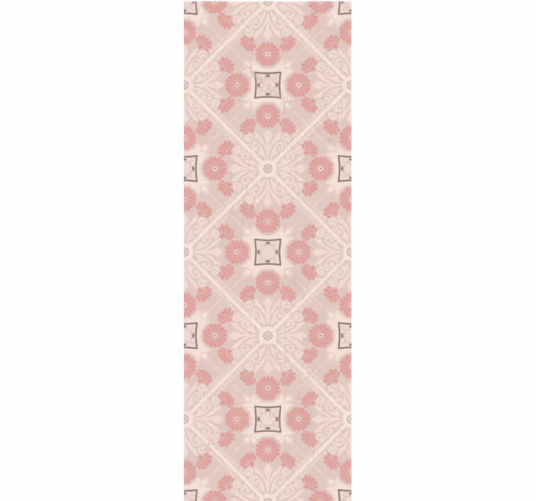 Cortina roller vintage estampado pastel vintage - TenVinilo