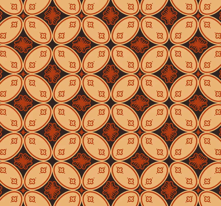 Cortina roller vintage papel tapiz retro motivos - TenVinilo
