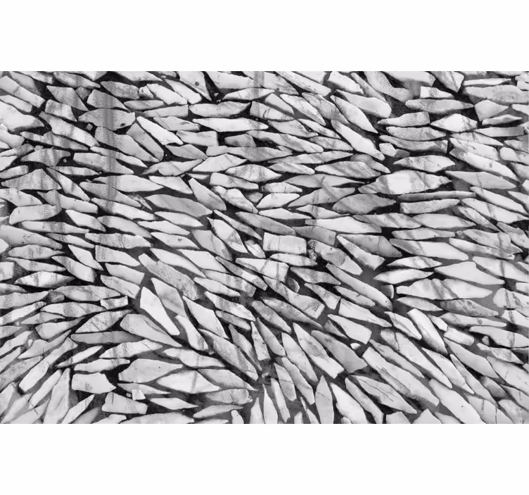 Cortina roller gris piedras de mármol - TenVinilo
