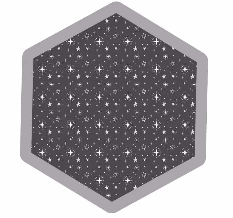 Cortina roller gris estrellas infantiles lavadas - TenVinilo