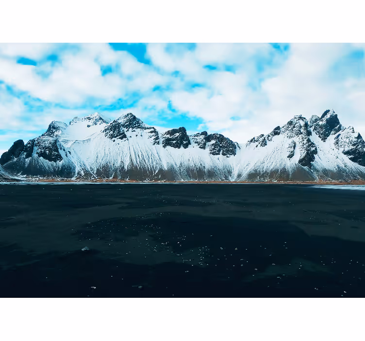 Cortina roller habitación montañas vestrahorn - TenVinilo