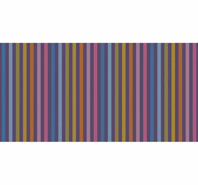 Cortina roller habitación rayas de colores - TenVinilo