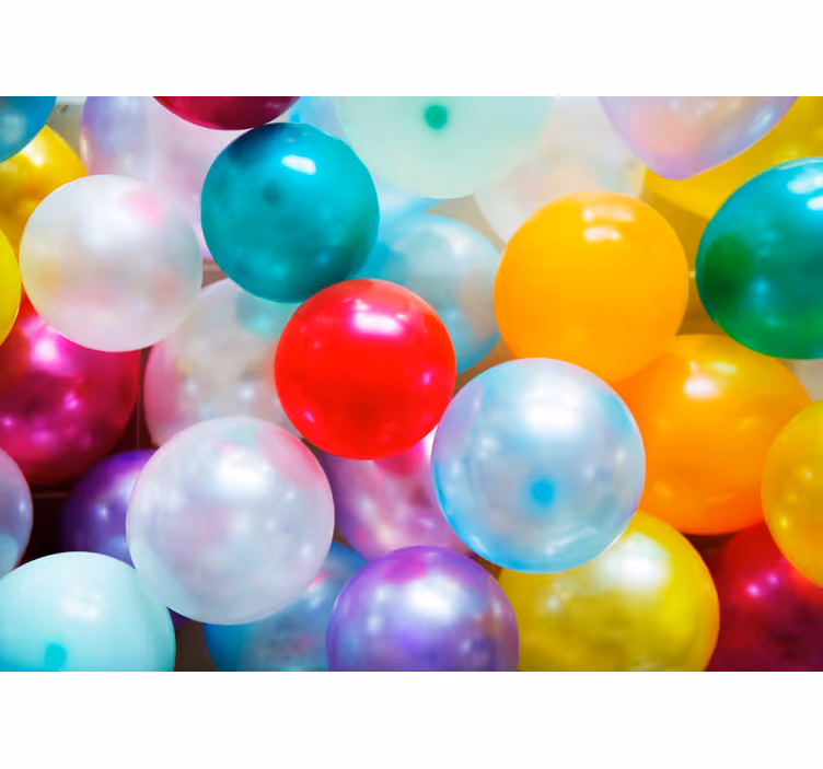 Cortina roller infantil globos coloridos - TenVinilo