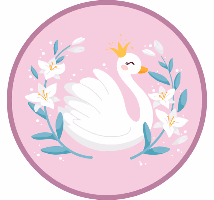 Cortina roller infantil reina cisne - TenVinilo
