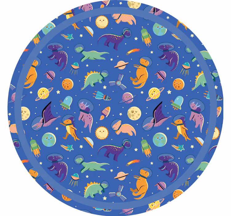 Cortina roller infantil dinosaurios en el espacio - TenVinilo