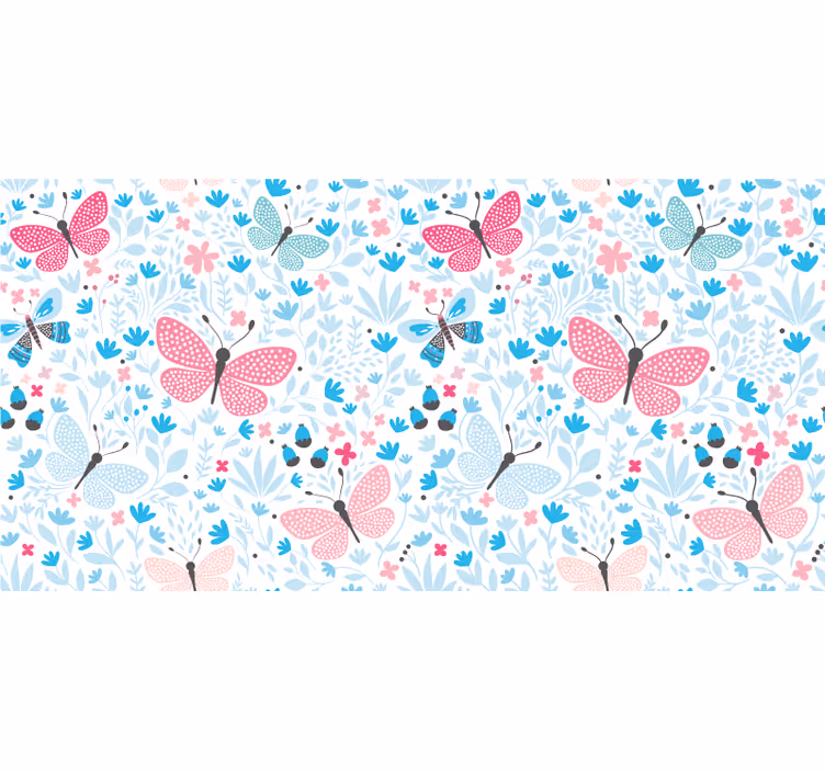 Cortina roller infantil motivos azules color rosa - TenVinilo