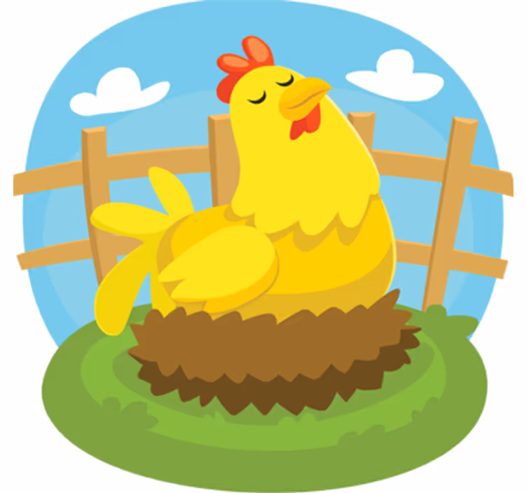 Cortina roller infantil gallina ponedora - TenVinilo