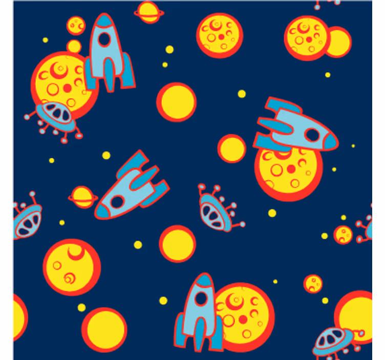 Cortina roller infantil universo de estrellas - TenVinilo