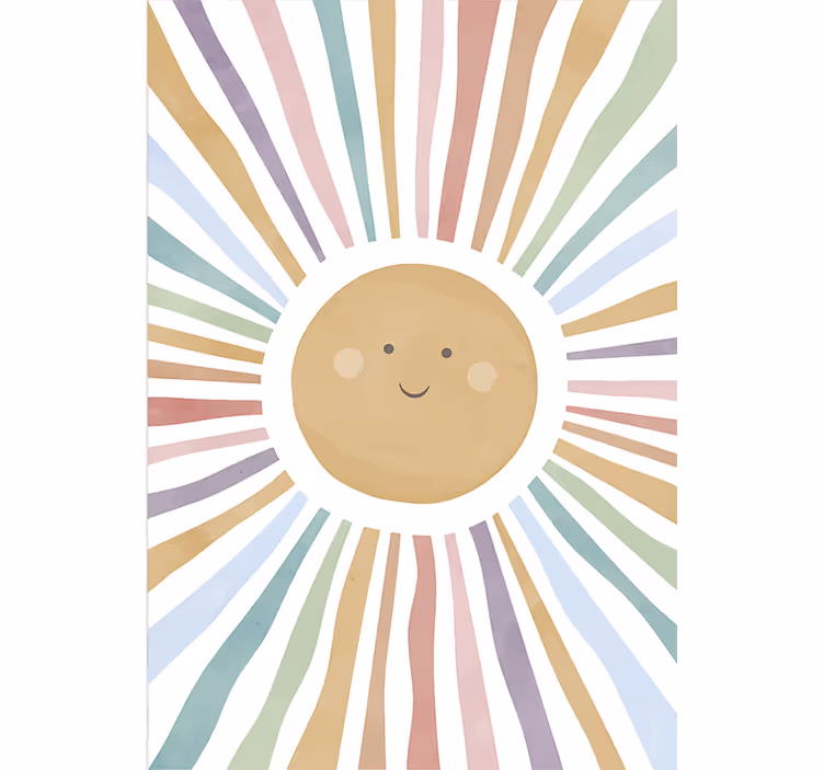 Cortina roller infantil sol feliz - TenVinilo
