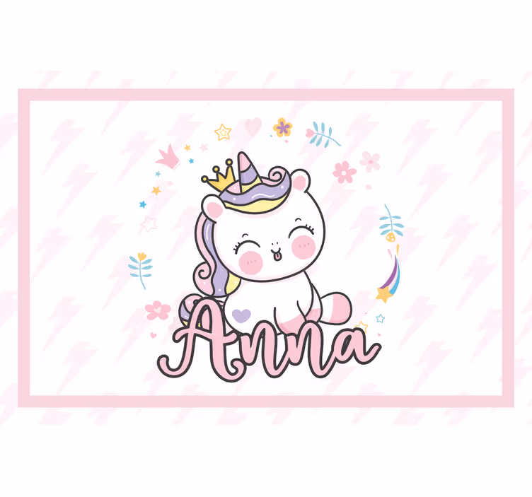 Cortina roller infantil unicornio bebé precioso - TenVinilo