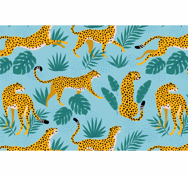Cortina roller infantil leopardo safari - TenVinilo