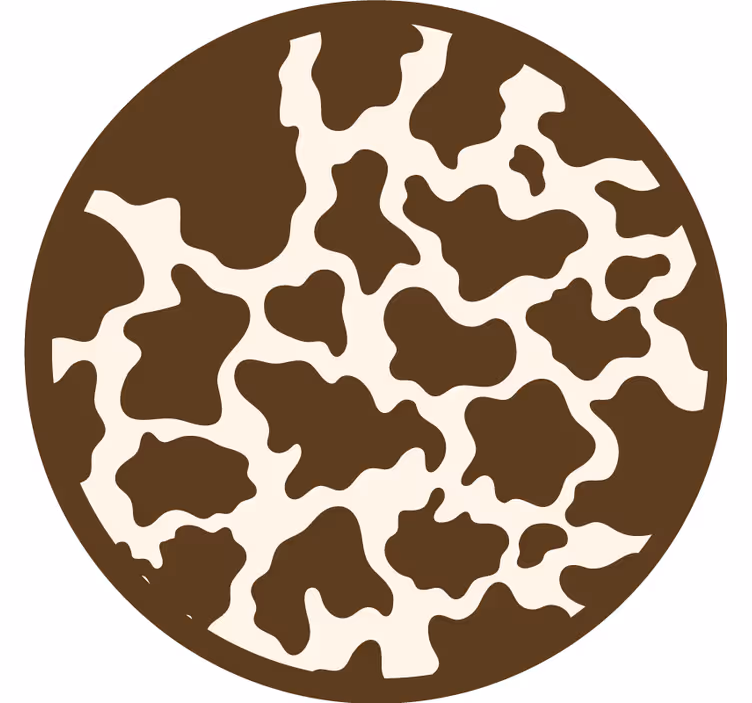 Cortina roller habitación vaca marrón - TenVinilo