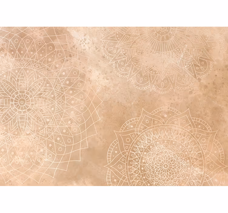 Cortina roller living comedor mandalas vintage - TenVinilo